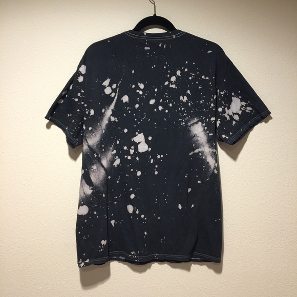 The Rolling Stones Bleached Dyed Tongue Logo T-Shirt Size Medium - Picture 3 of 5